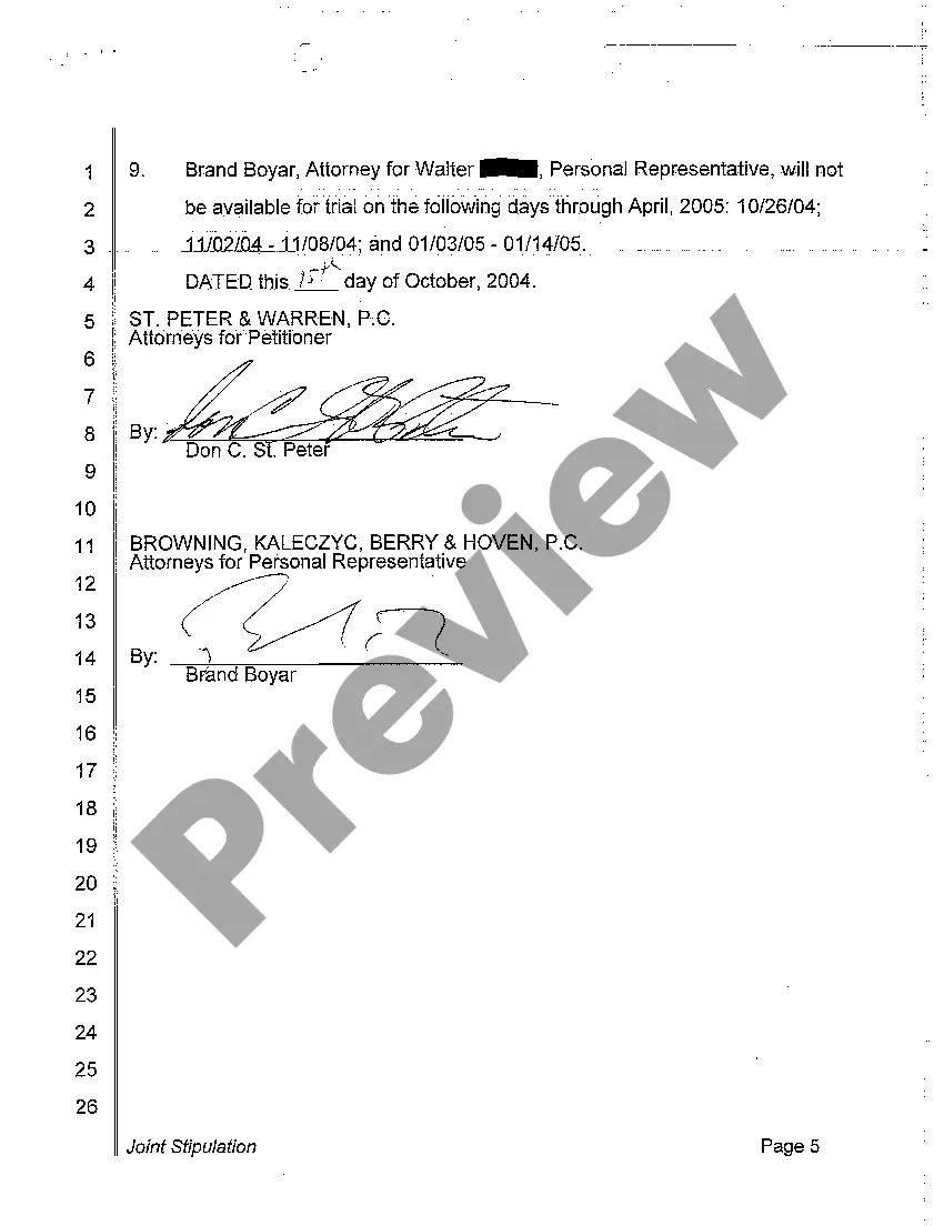 Get A15 Joint Stipulation Preview A15 Joint Stipulation