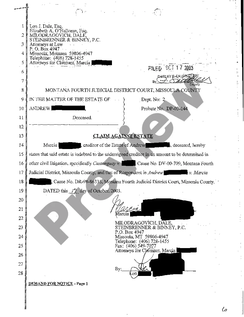 Preview A04 Demand and Notice