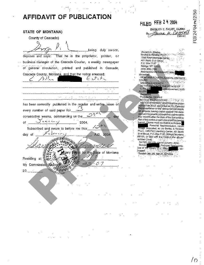 Preview A06 Notice to Creditors