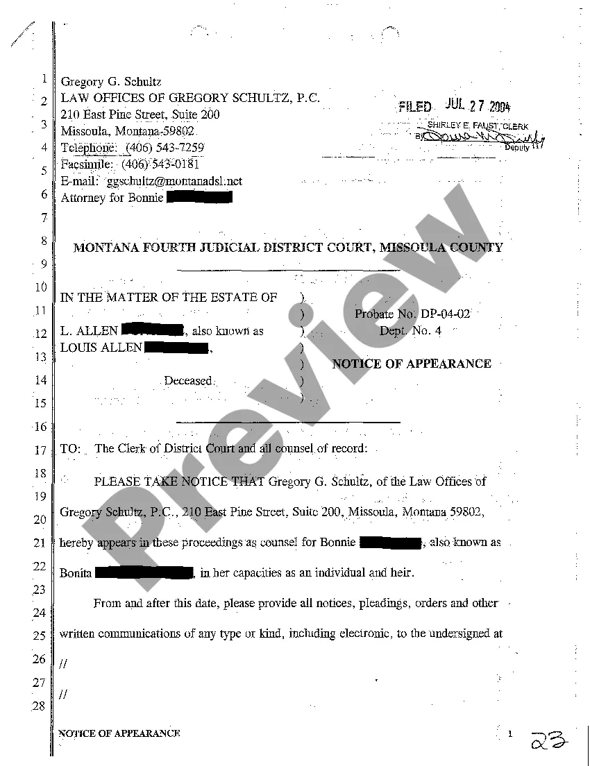 Preview A17 Notice of Appearance