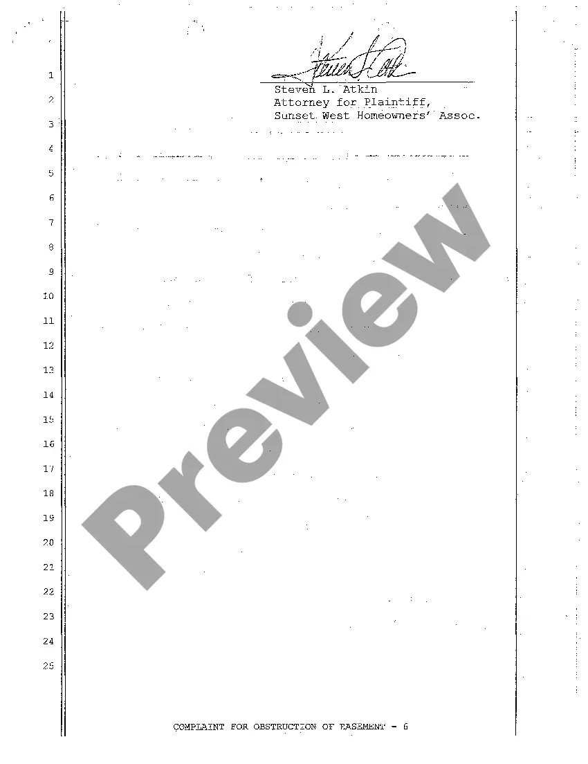 Preview A01 Complaint regarding Boundary Line Dispute