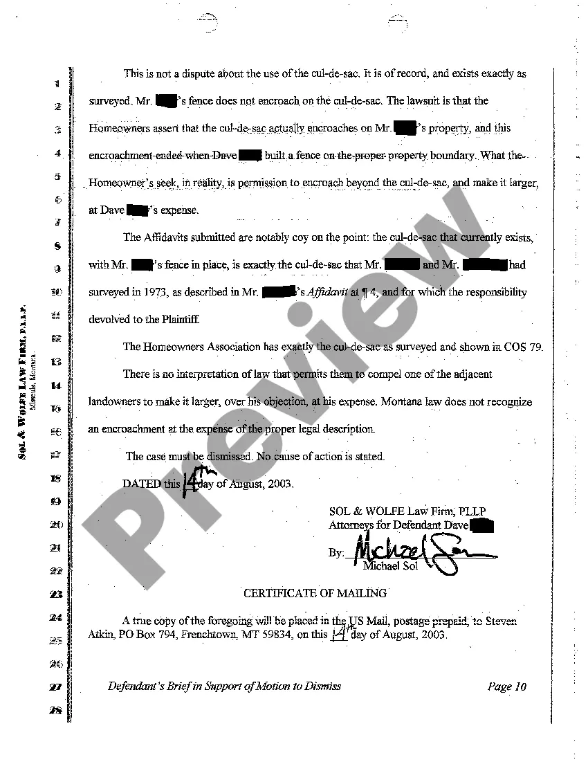 Preview A02 Brief in Support of Defendant's Motion to Dismiss