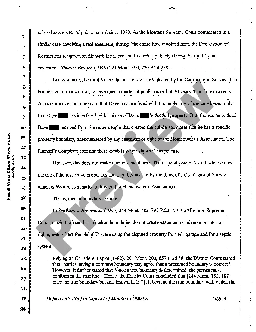 Preview A02 Brief in Support of Defendant's Motion to Dismiss