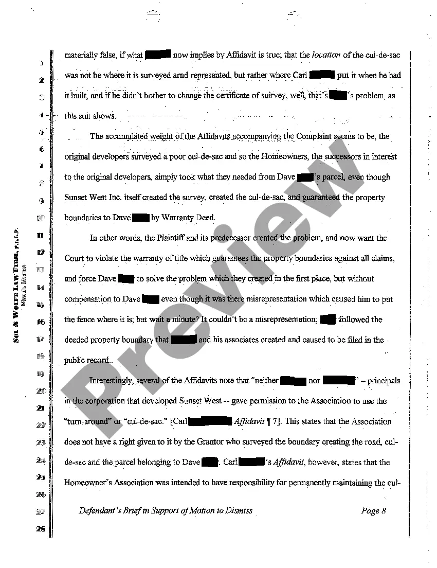 Preview A02 Brief in Support of Defendant's Motion to Dismiss