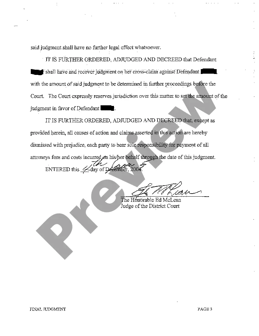 Get A05 Judgment quieting Title to Real Property and Awarding Damages Preview A05 Judgment quieting Title to Real Property and Awarding Damages