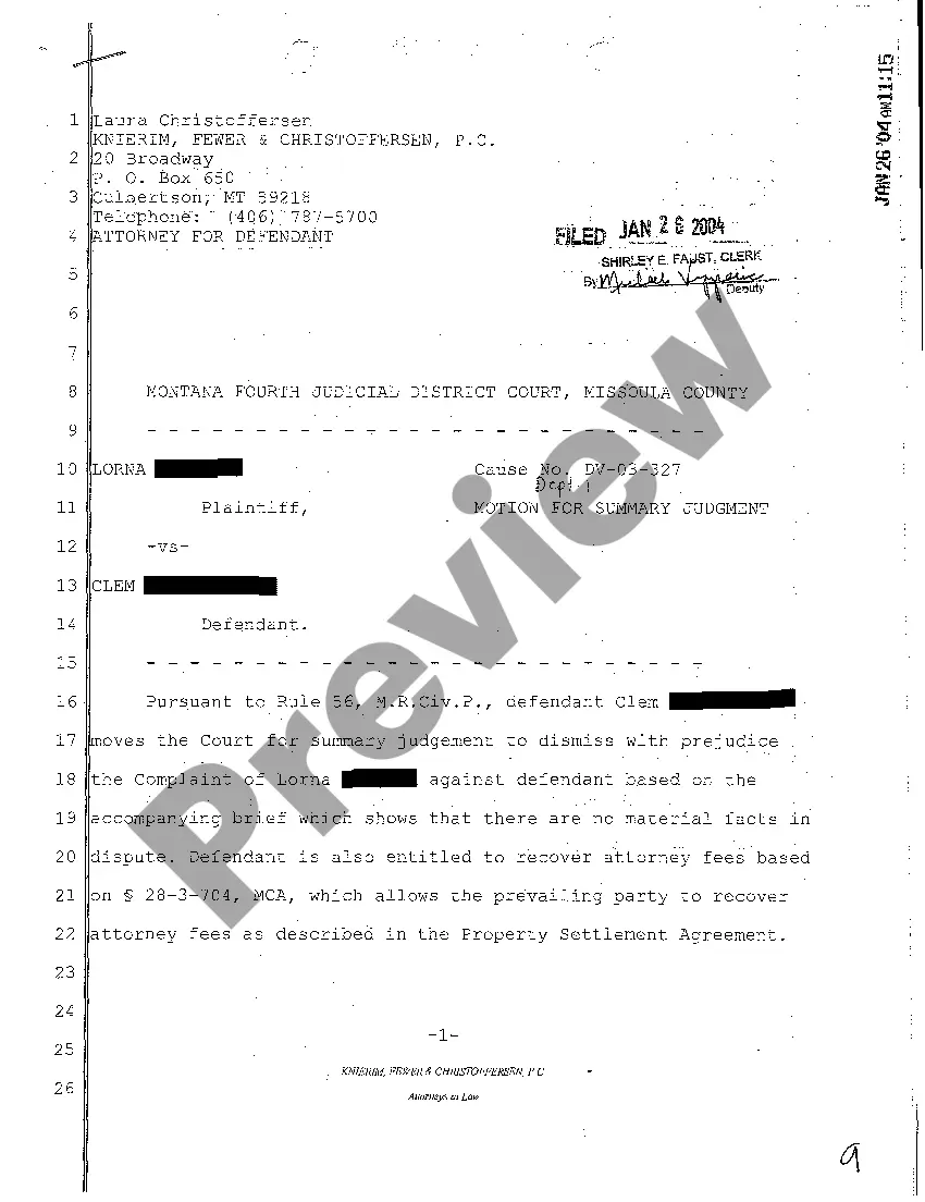 Preview A02 Plaintiff's Motion for Summary