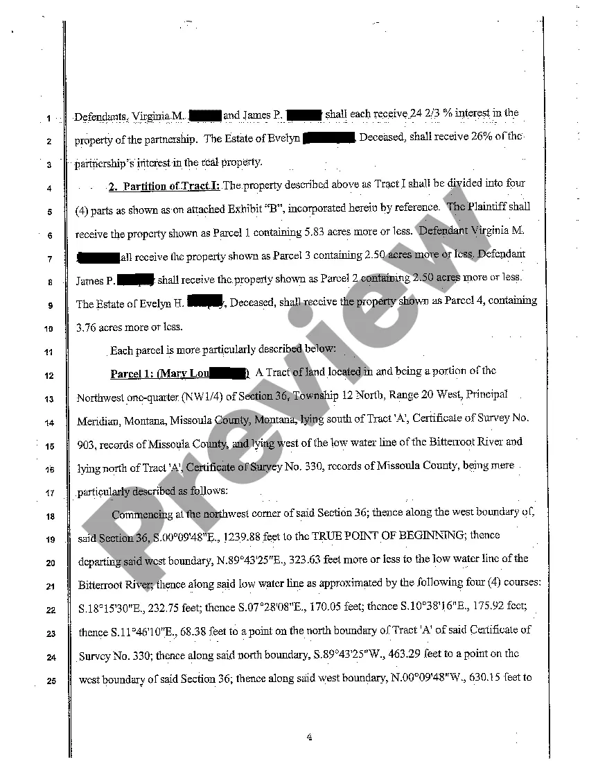 Preview A04 Stipulation and Order to Partition Real Property