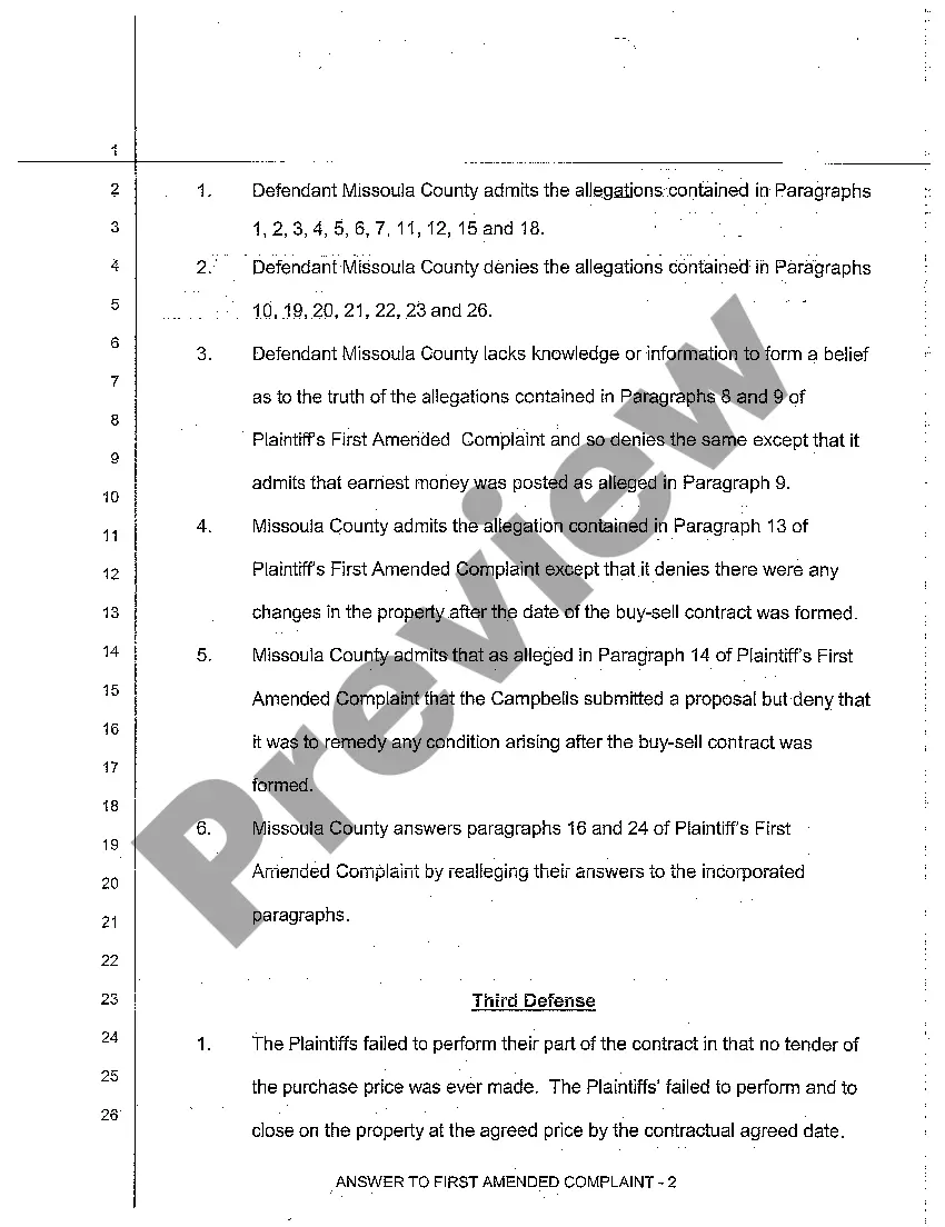 Preview A04 Answer to First Amended Complaint