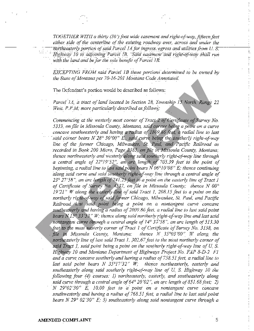 Preview A01 Amended Complaint for Partition of Property