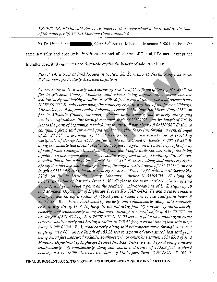 Preview A08 Final Judgment Accepting Referee's Report and Confirming Partition