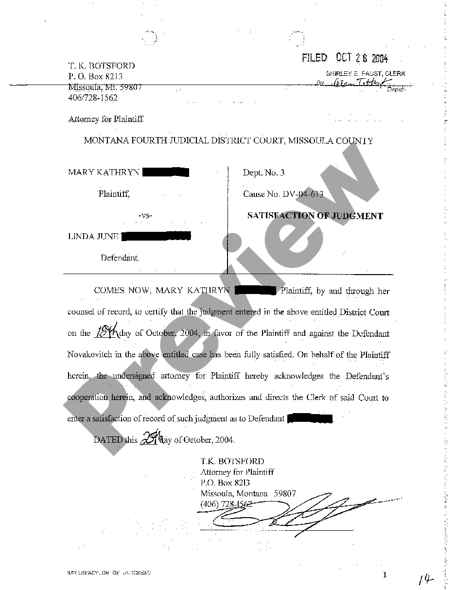 Montana Notice of Suit Pending | US Legal Forms