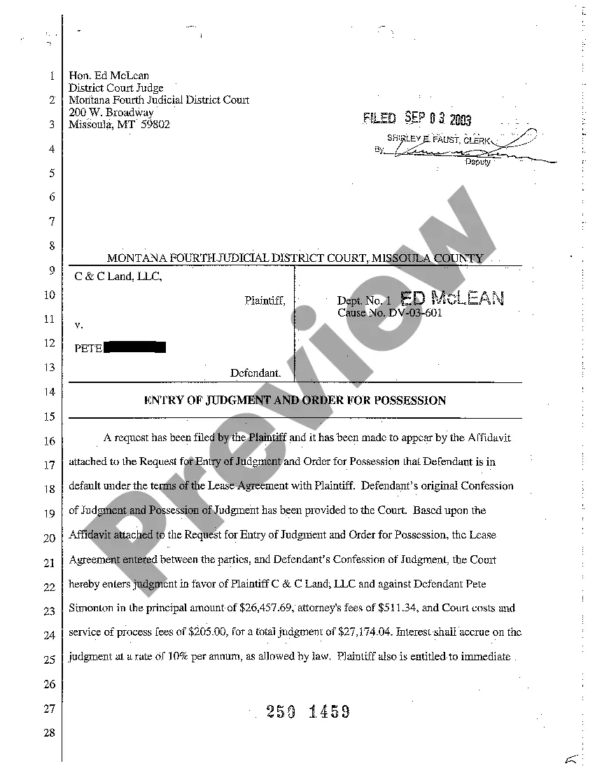 Preview A03 Notice of Entry of Judgment