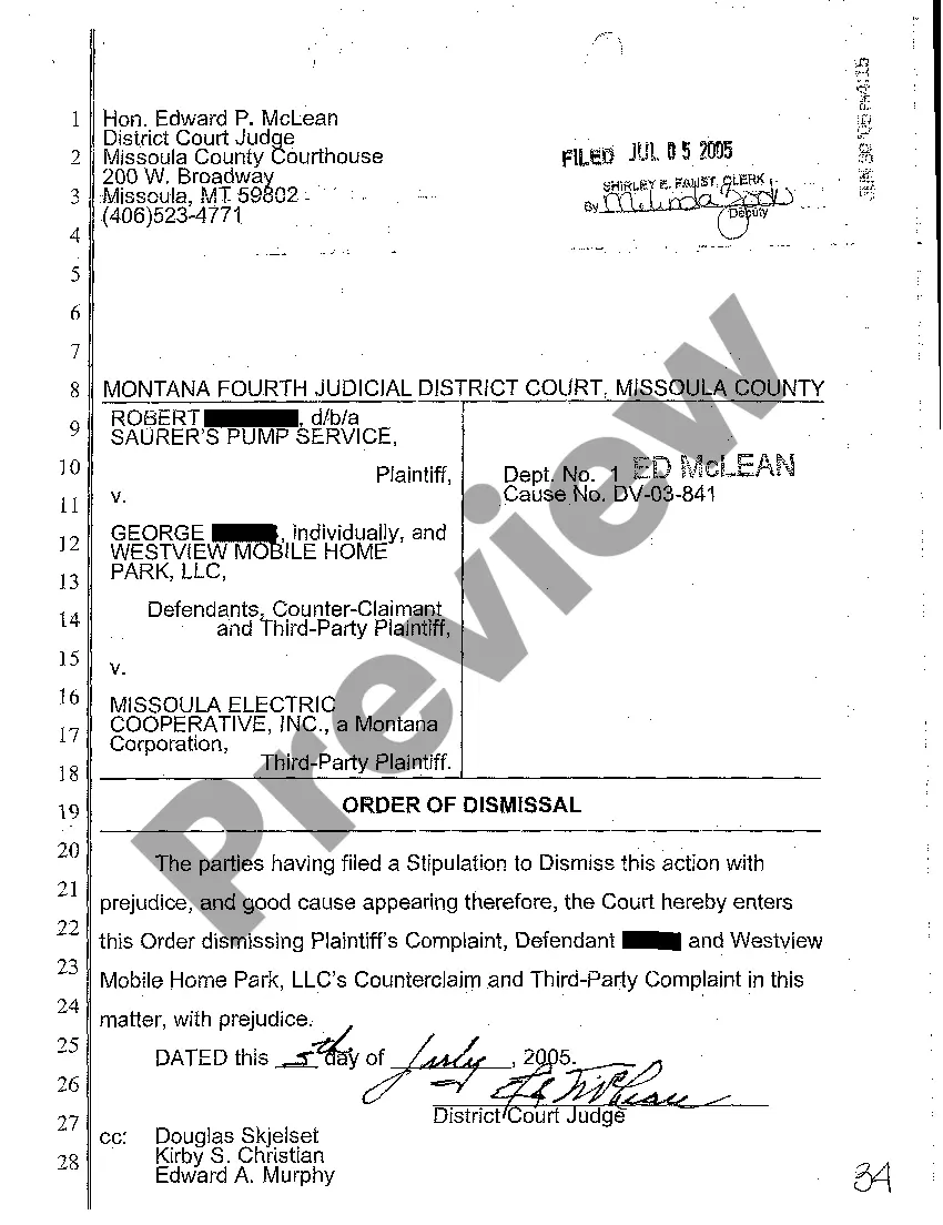 Preview A03 Answer to the Third Party Complaint