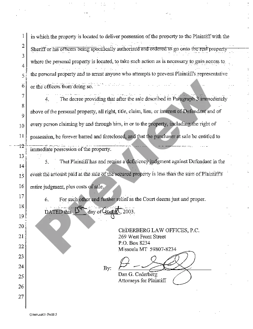Get A01 Complaint for Breach of Contract Preview A01 Complaint for Breach of Contract