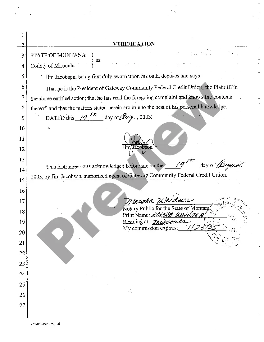 Get A01 Complaint for Breach of Contract Preview A01 Complaint for Breach of Contract