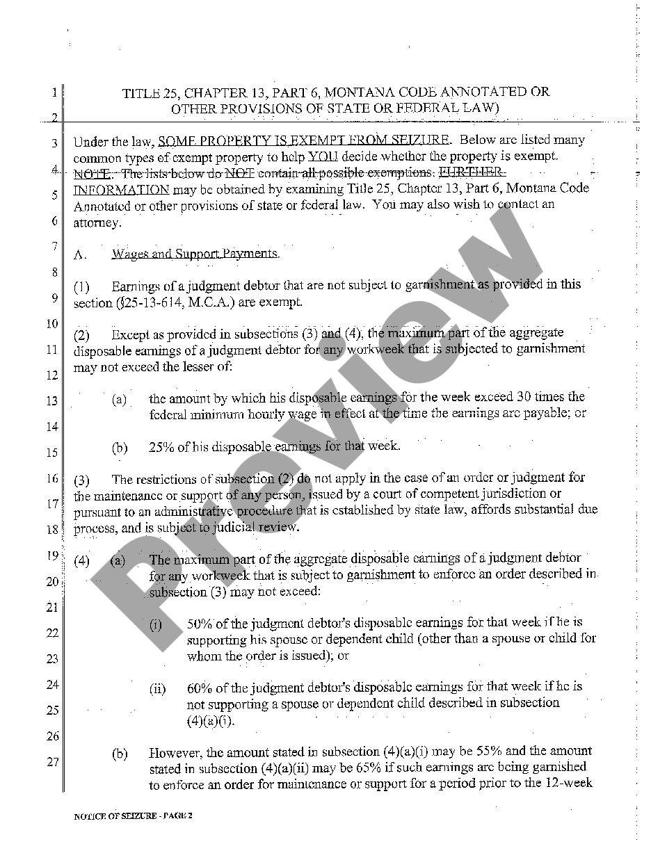 Return Of Service Forms Montana For Rent US Legal Forms