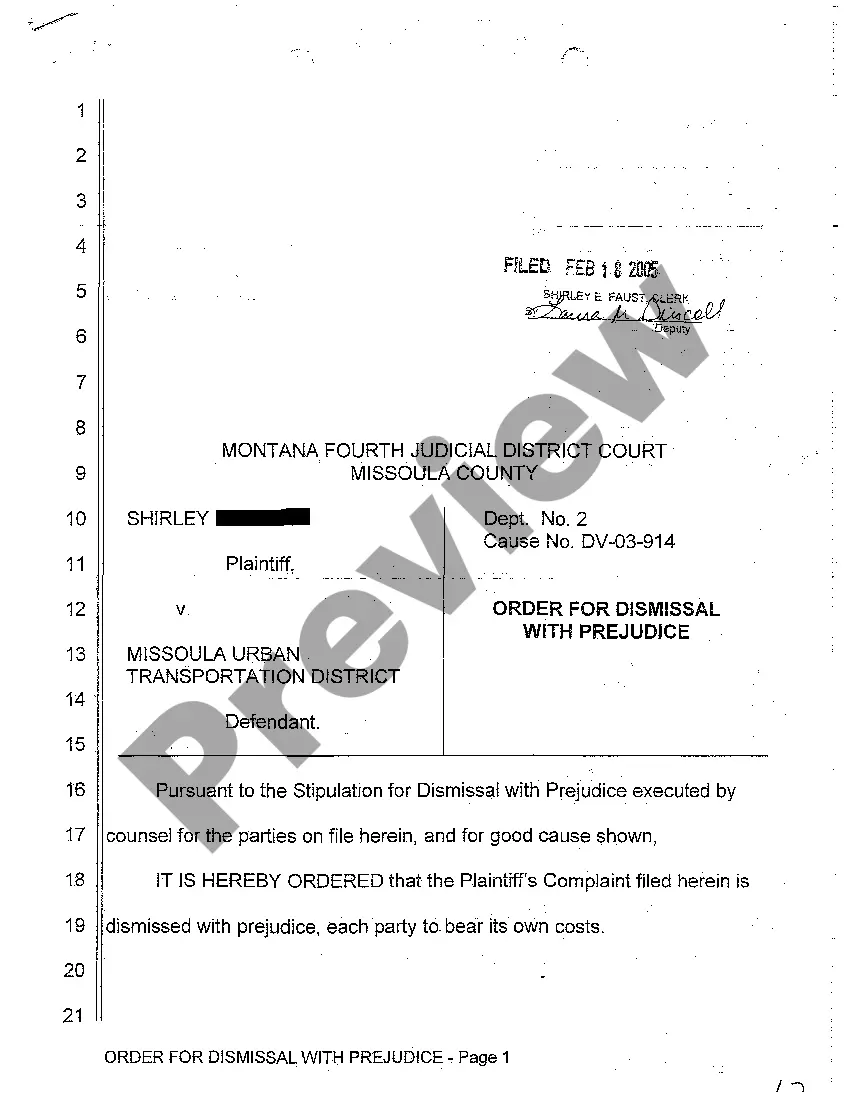 Get A03 Stipulation for Dismissal with Prejudice Preview A03 Stipulation for Dismissal with Prejudice
