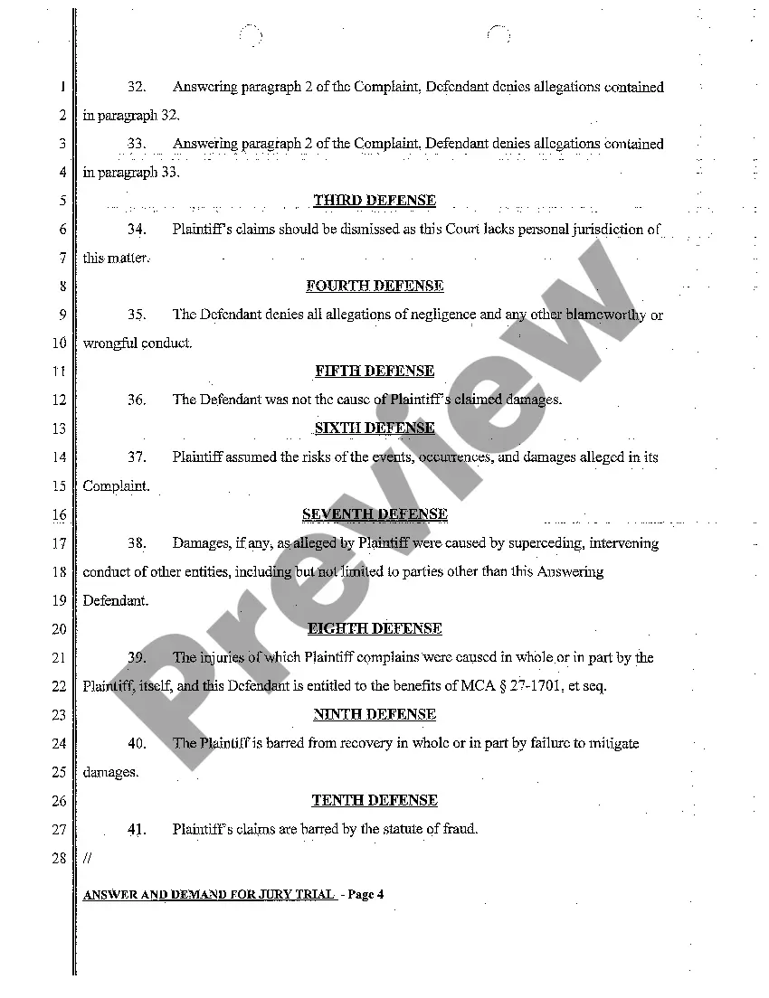 Preview A02 Answer and Demand for Jury Trial
