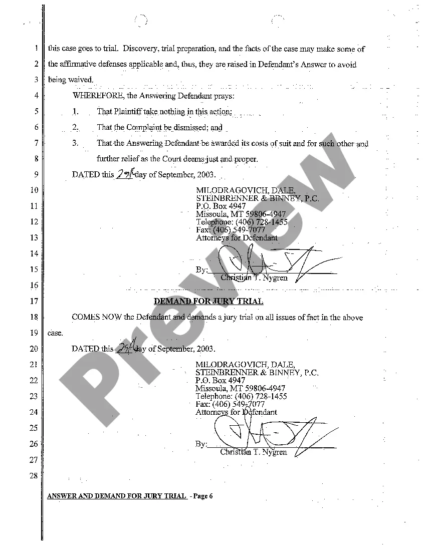 Preview A02 Answer and Demand for Jury Trial