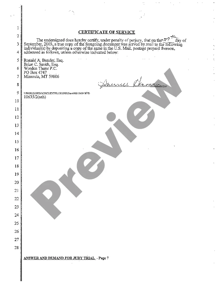 Preview A02 Answer and Demand for Jury Trial