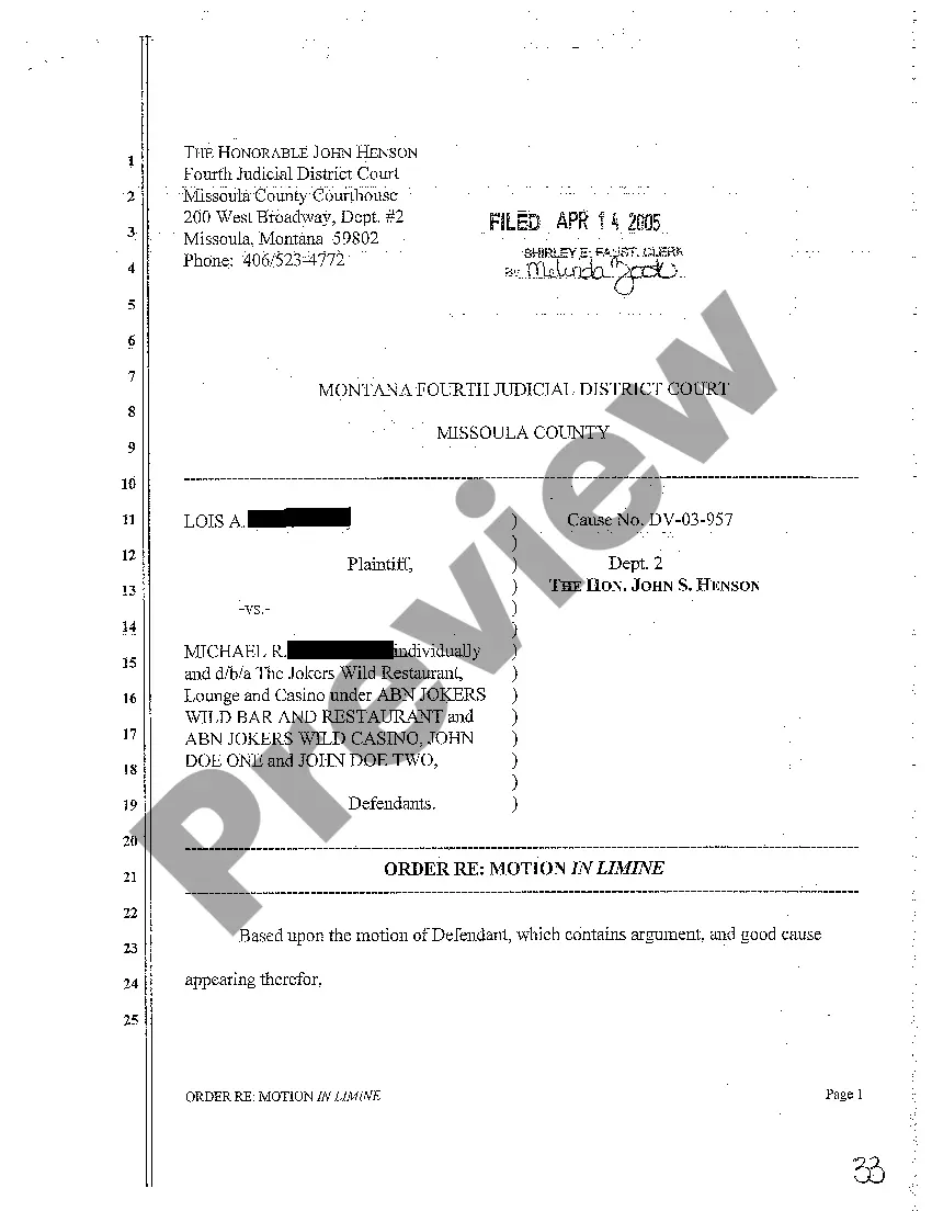 Preview A04 Stipulation for Dismissal with Prejudice