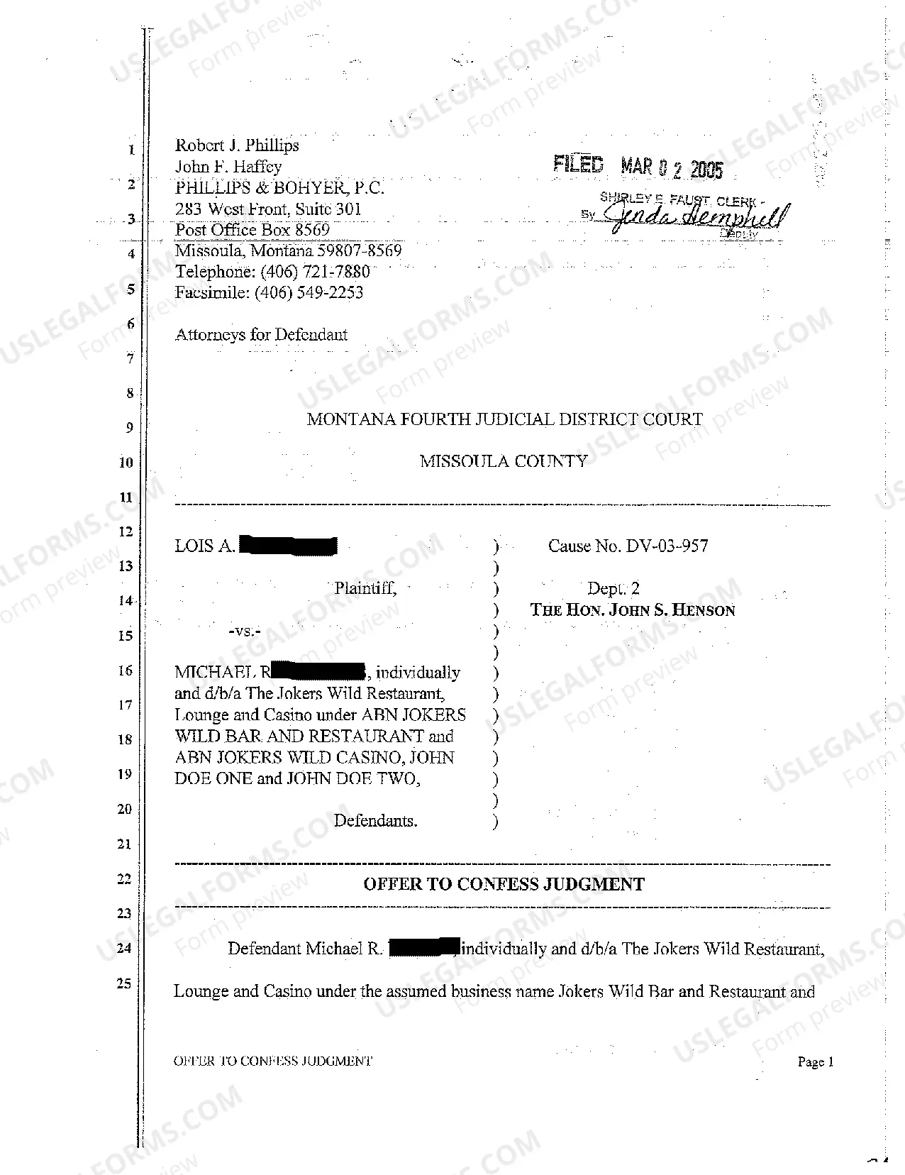 Preview A03 Plaintiff's Motion in Opposition to Defendant's Motion in Limine as to Other Accidents