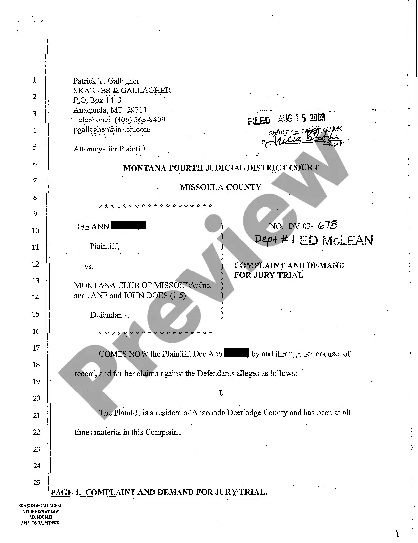 Preview A01 Request for Statement of Claim