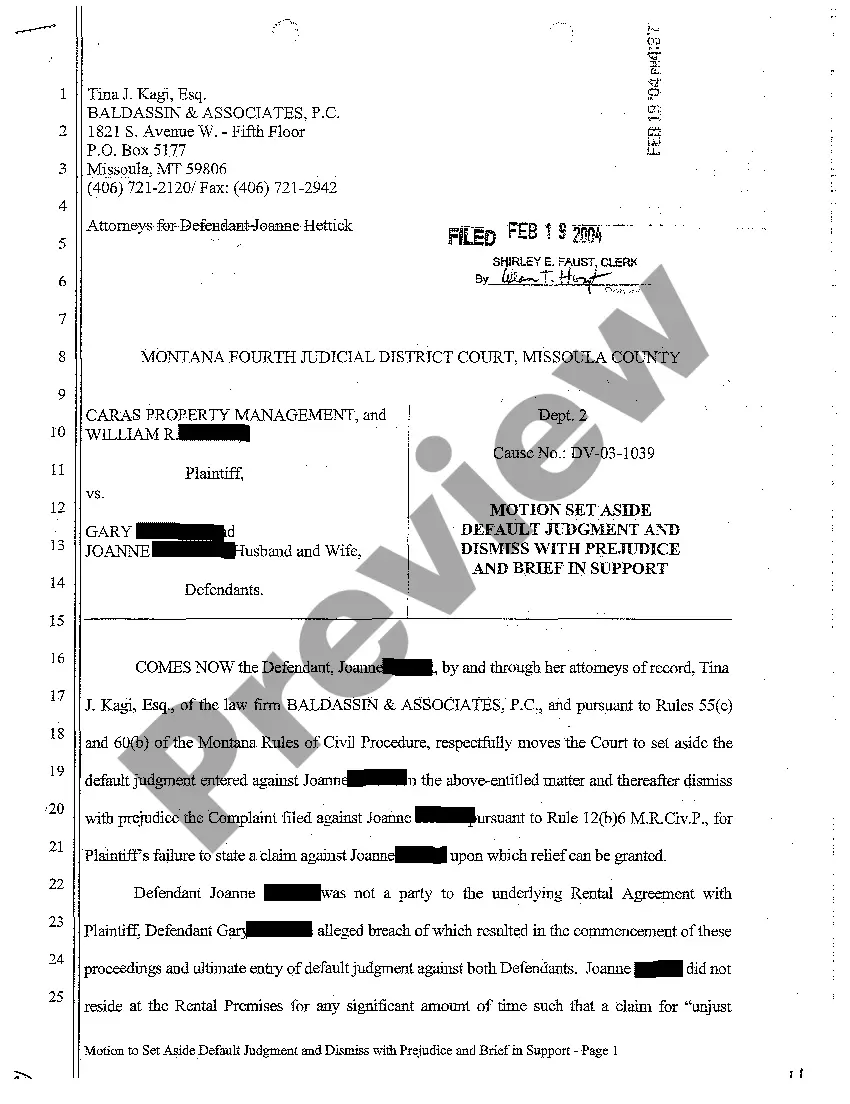 Preview A04 Defendant's Brief in Reply to Plaintiff's Response to Motion to Set Aside Default Judgment