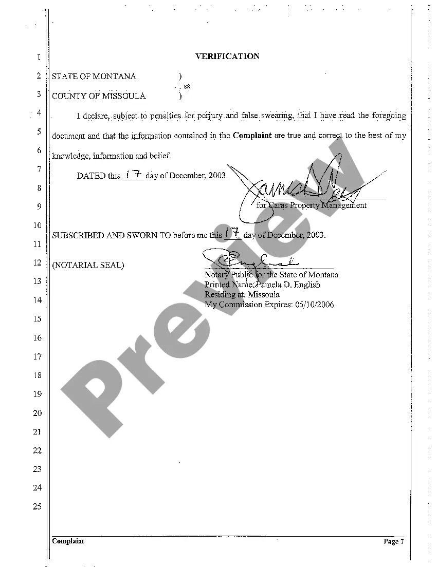 Preview A09 Complaint for Breach of Contract