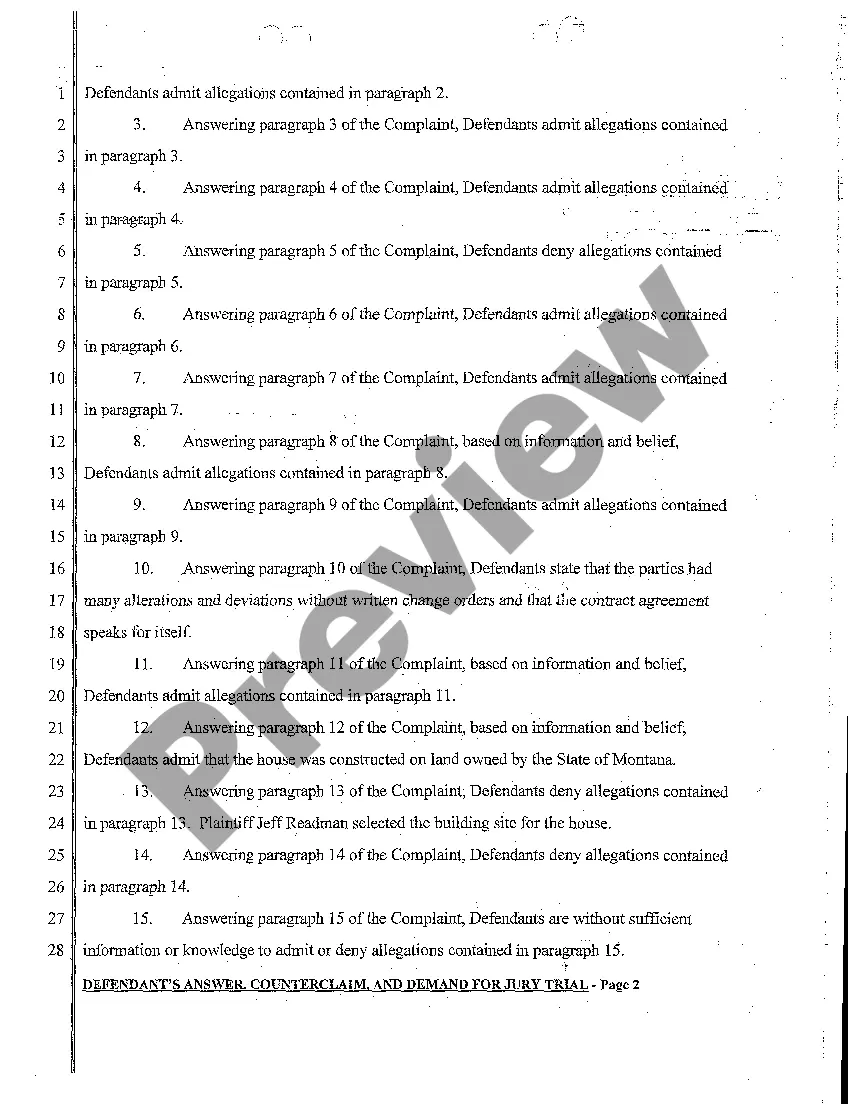 Preview A02 Plaintiff's Answer to Counterclaim