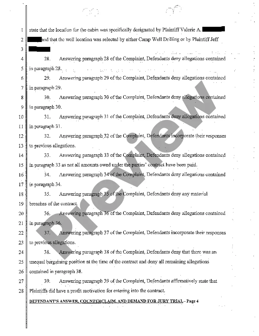 Preview A02 Plaintiff's Answer to Counterclaim