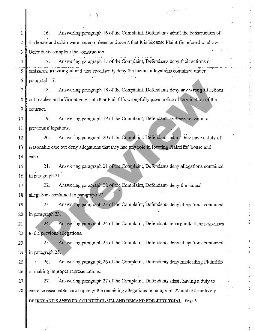 Preview A02 Plaintiff's Answer to Counterclaim