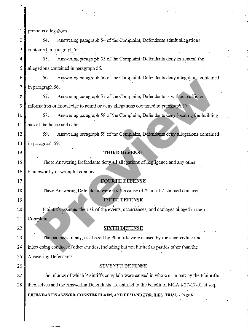 Preview A02 Plaintiff's Answer to Counterclaim