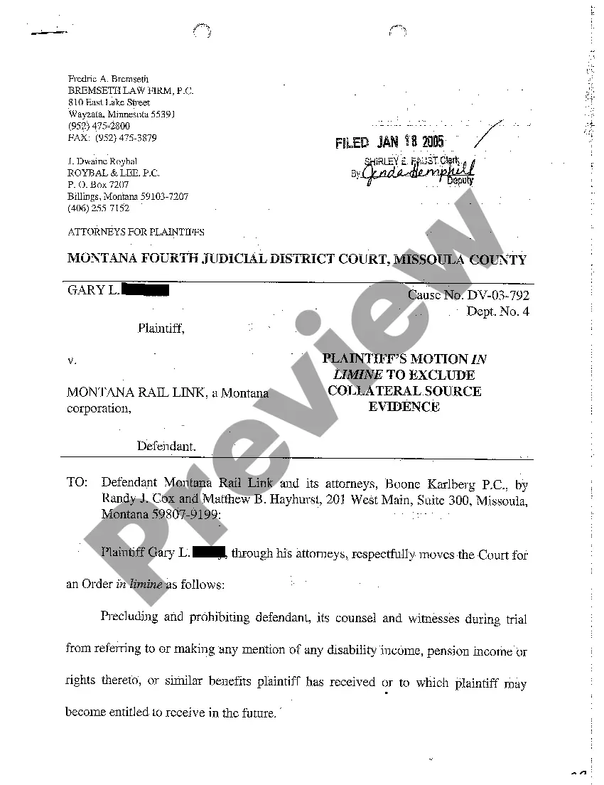 Preview A04 Reply Brief in Support of Defendant's Second Motion in Limine