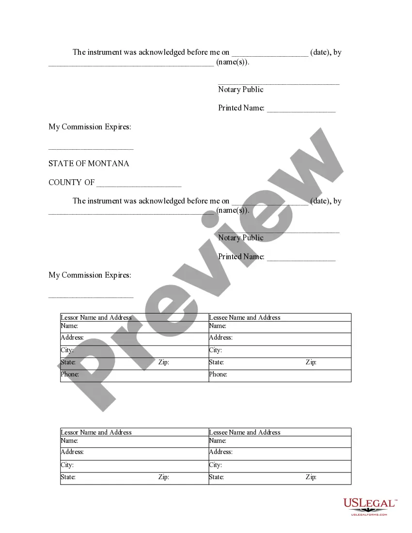 Preview Notice of Lease for Recording