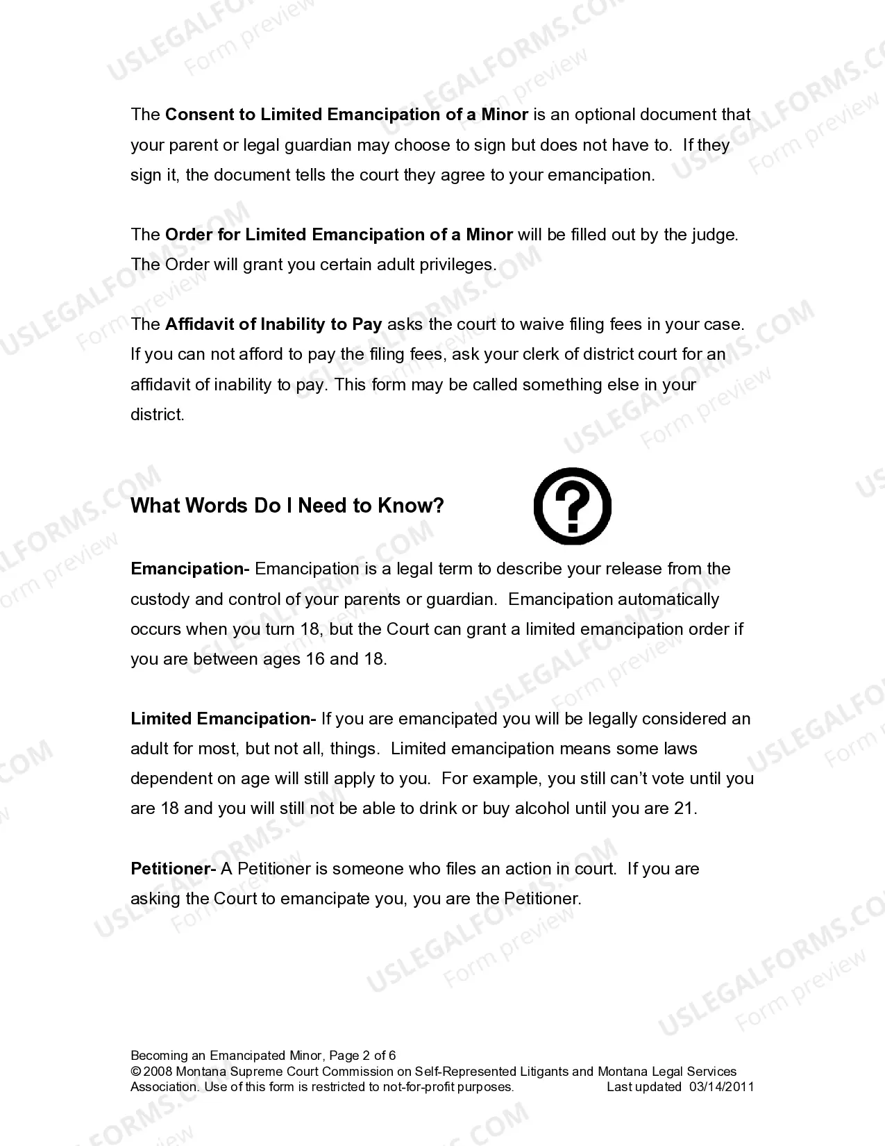 Preview Petition - Emancipation