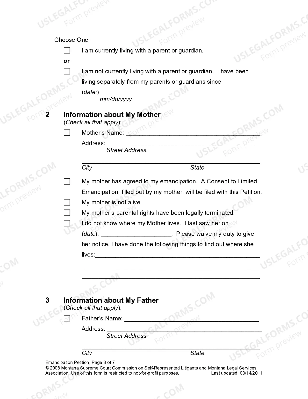 Preview Petition - Emancipation
