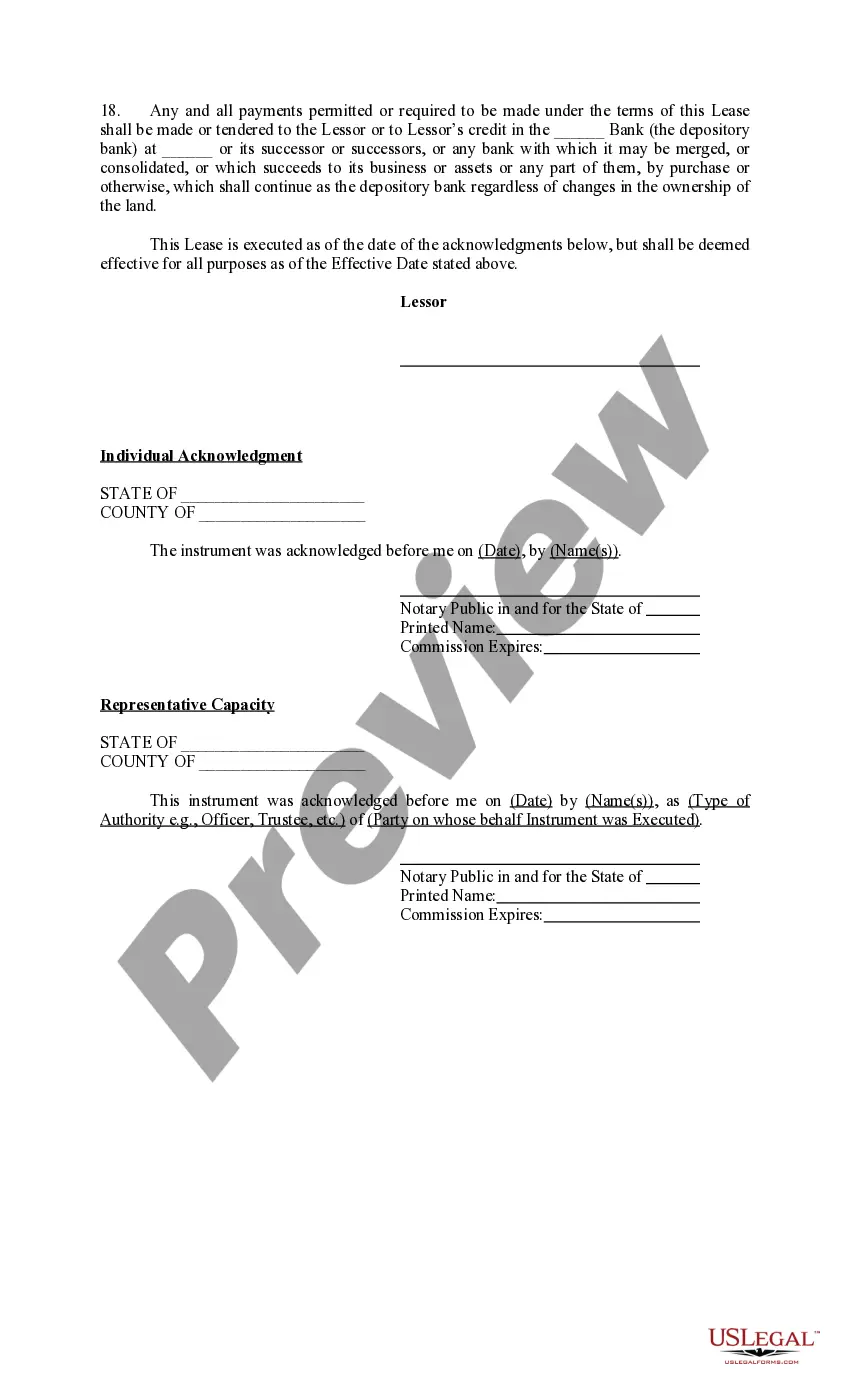 Preview Paid Up Lease Pooling Provision