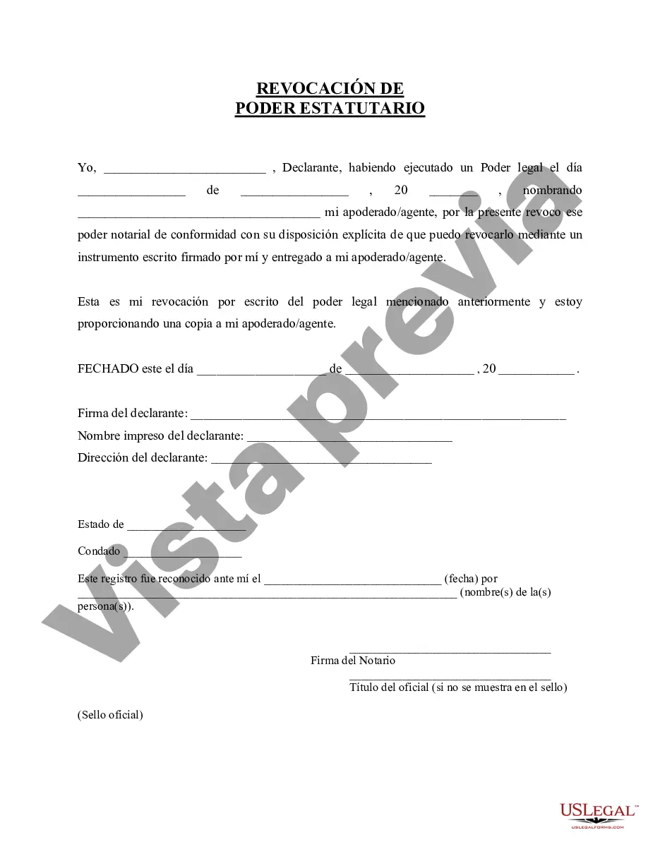 Preview Revocación del poder legal