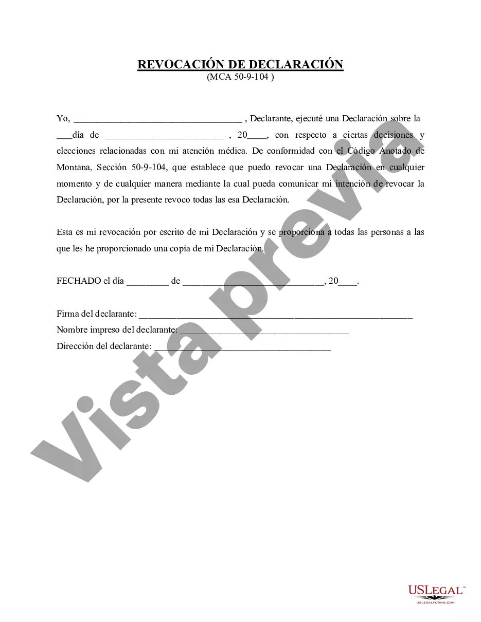 Preview Revocación de testamento en vida