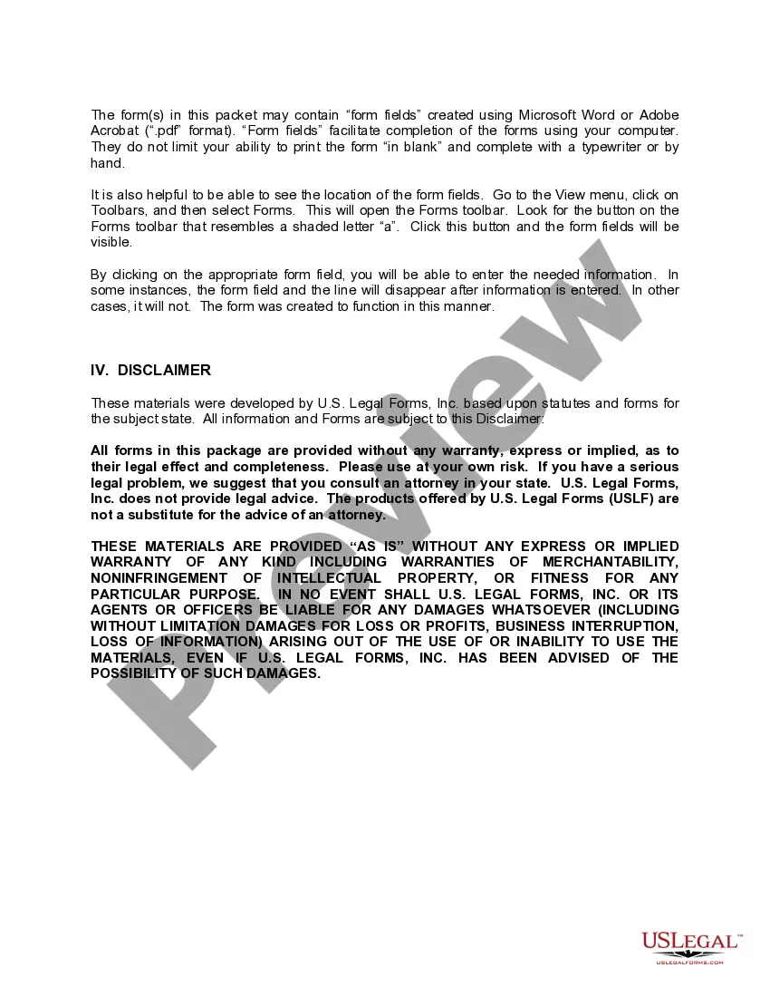 Preview Montana Construction or Mechanics Lien Package - Corporation or LLC