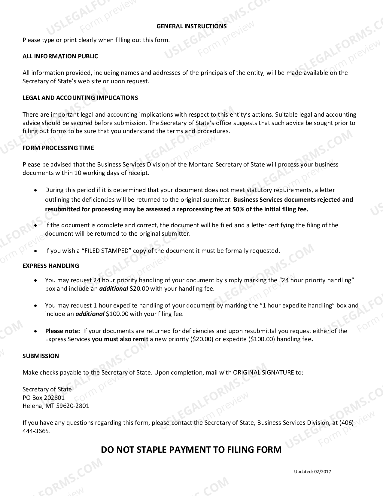 Montana Change of Registered Agent Registered Agent In Montana US