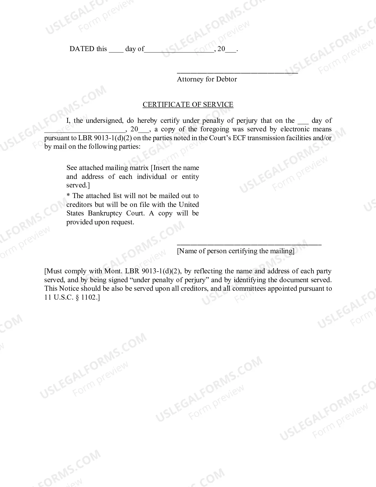 Preview Mont. LBF 13. MOTION FOR FINAL DECREE IN CHAPTER 11 CASE [MONT. LBR 3022-1]