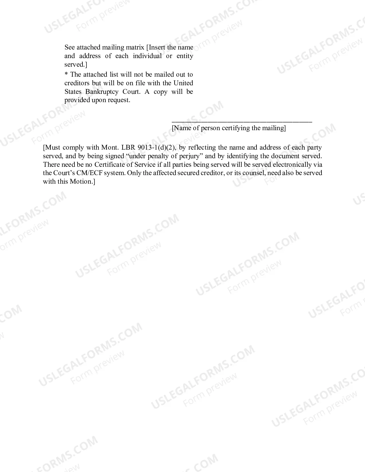 Preview Mont. LBF 22. MOTION FOR VALUATION of SECURITY; AND NOTICE [MONT. LBR 3012-1]