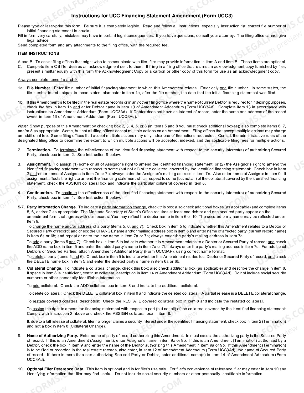 Preview Filing Amendment