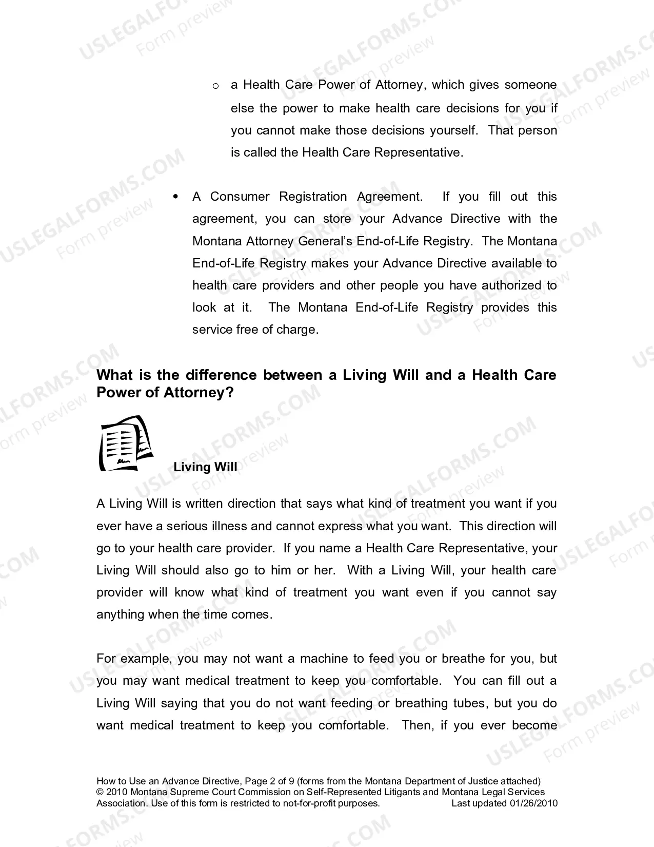 Preview Advance Directive Packet