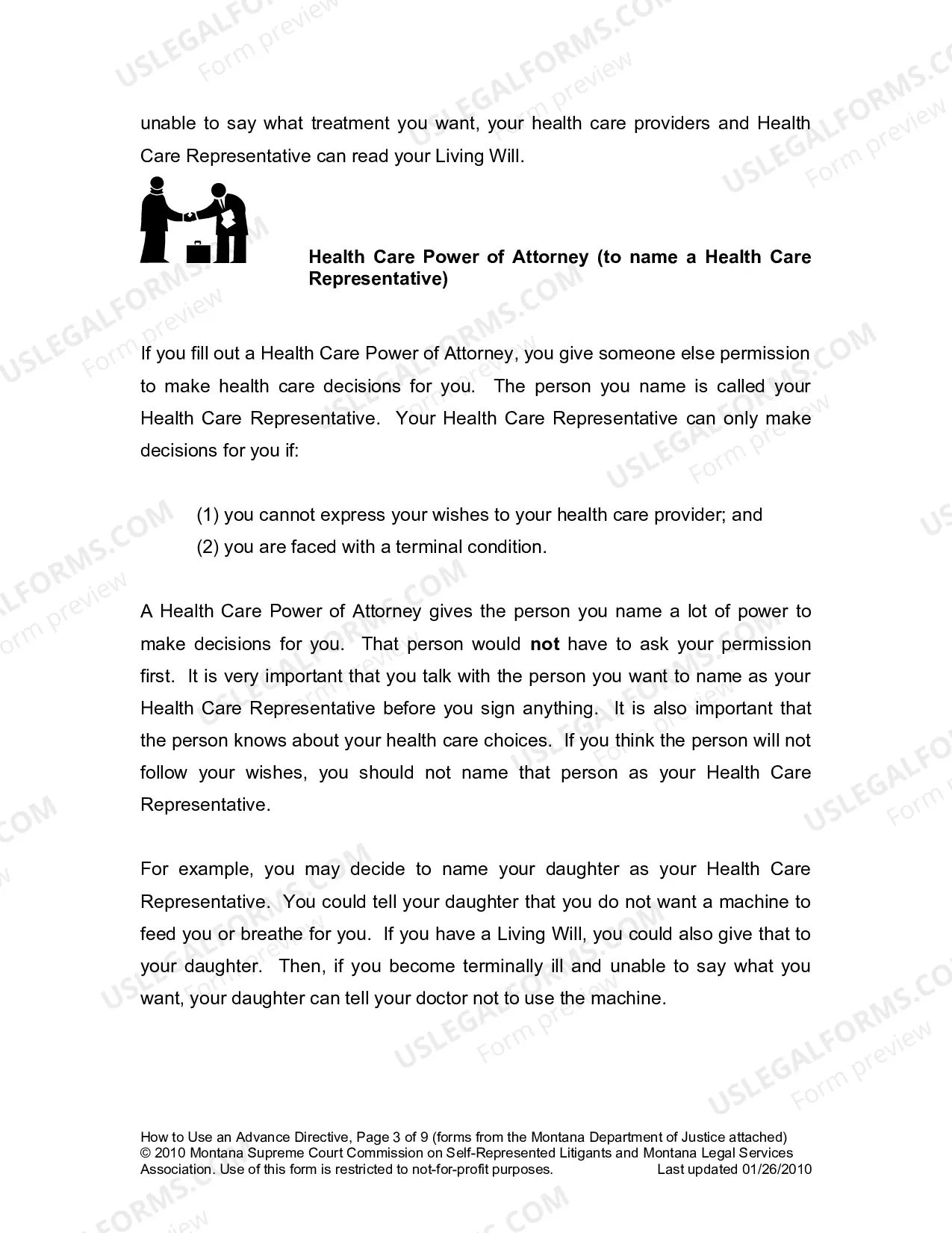 Preview Advance Directive Packet