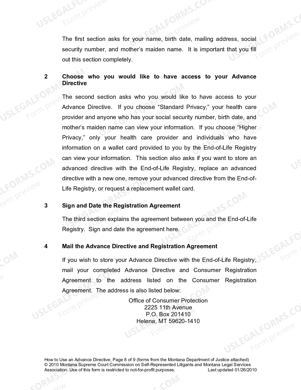 Preview Advance Directive Packet