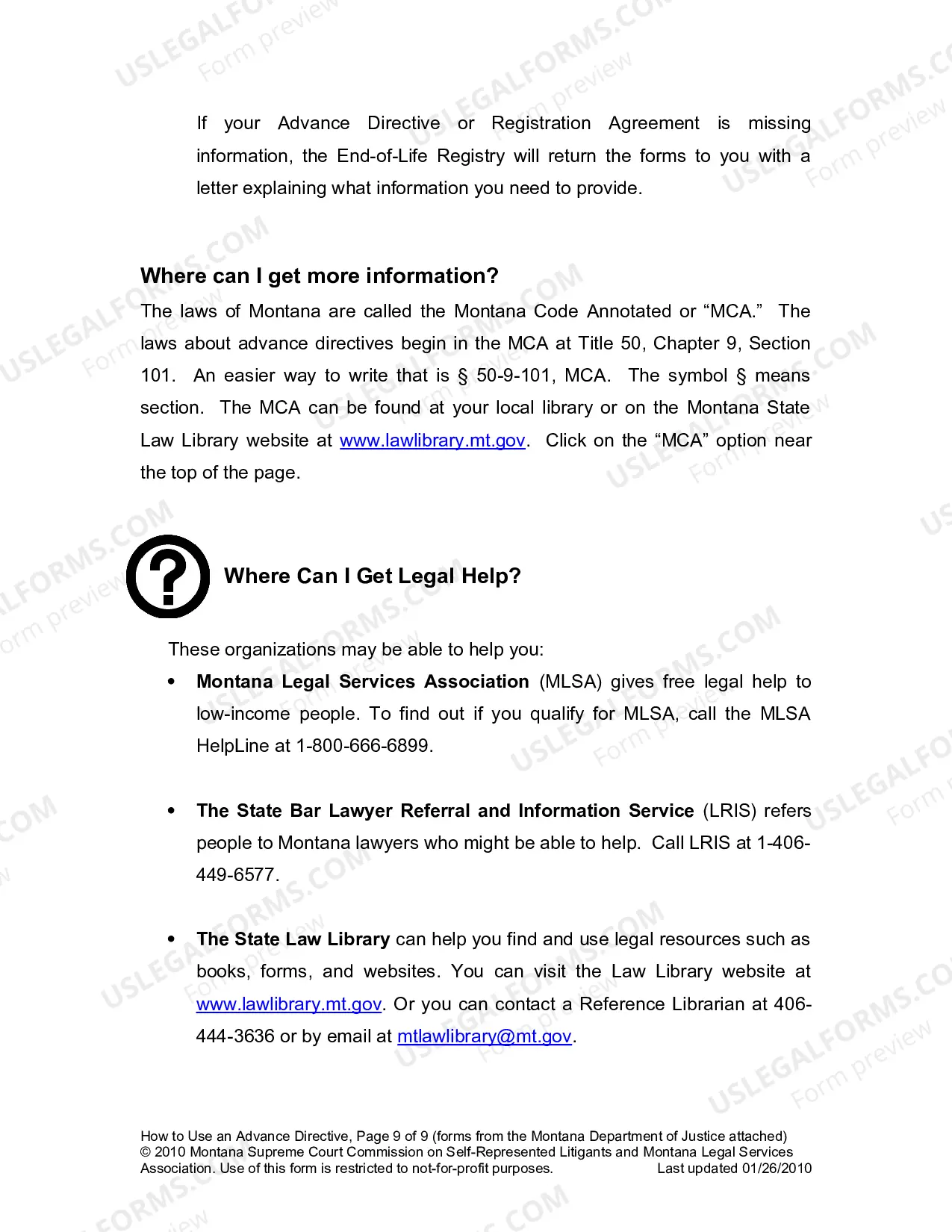 Preview Advance Directive Packet
