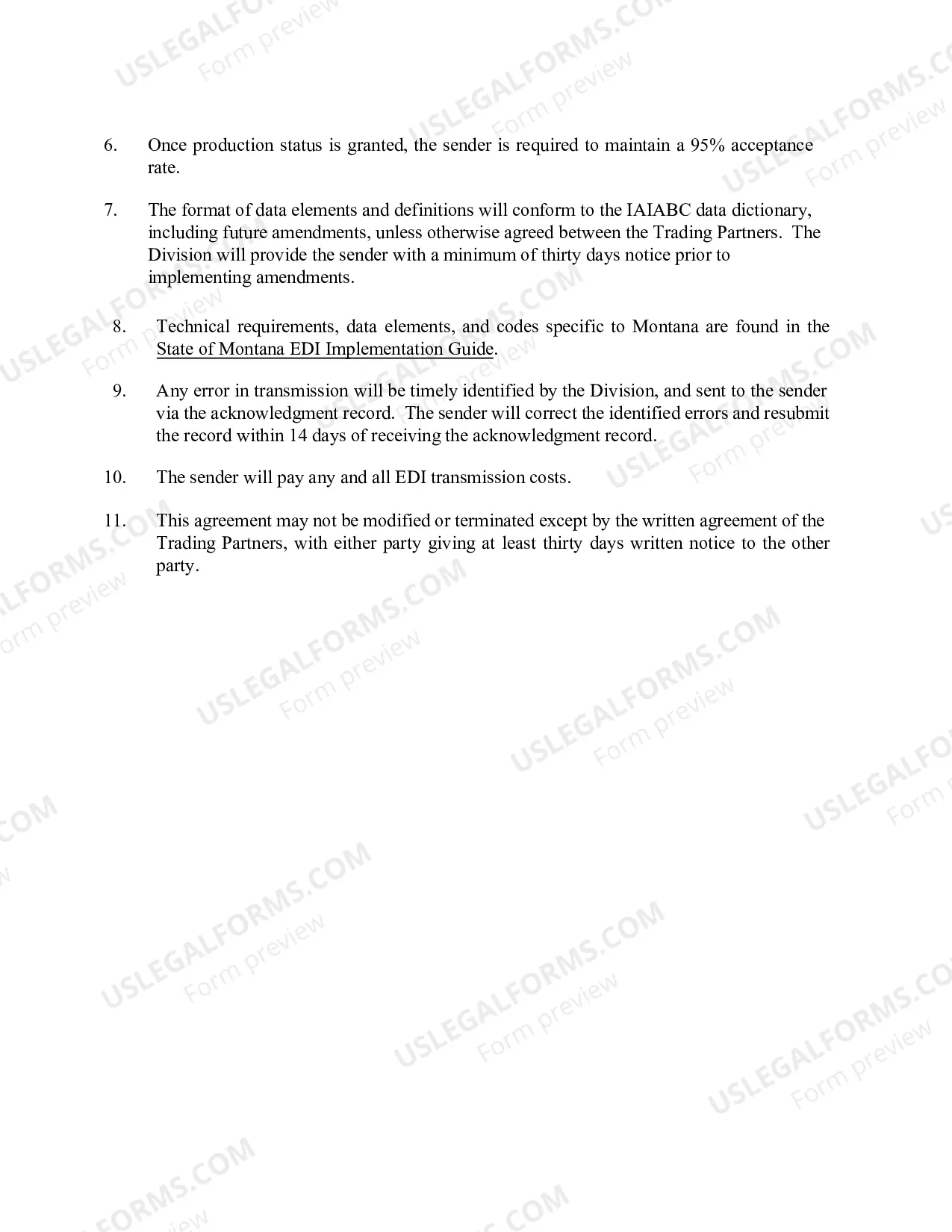 Preview Electronic Data Interchange Trading Partner Agreement